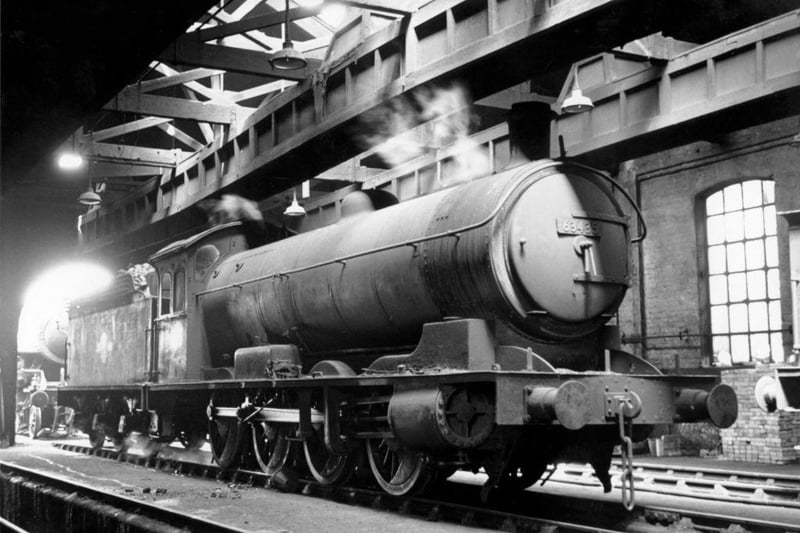 A Q7 0-8-0 on West Hartlepool shed in the early 1960s. These engines were heavy mineral haulers on the North Eastern Railway. The last examples were not withdrawn until 1967 - one year before British steam ended.
