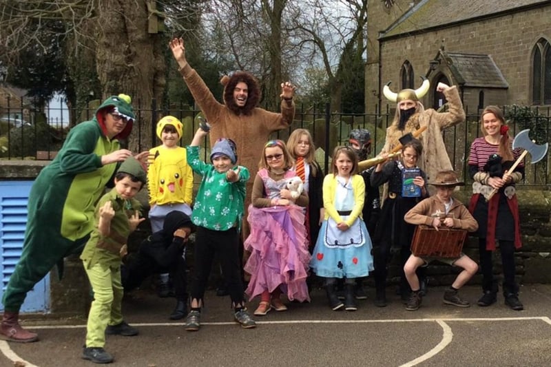 Children and staff at Elton Church of England Primary School, near Matlock had great fun dressing up to celebrate World Book Day 2021
