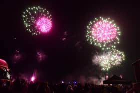 Last year's fireworks display at Seaton Carew.