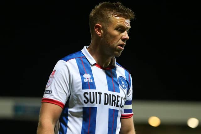 Hartlepool United turned down offers for captain Nicky Featherstone in the transfer window. (Credit: Michael Driver | MI News)
