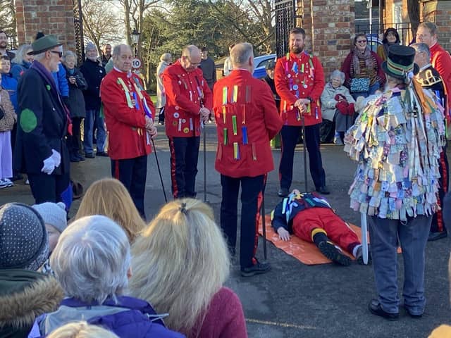 The annual Greatham sword dance was performed on Boxing Day.