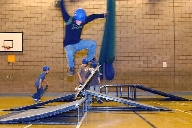 This skateboarding event was captured on camera at the Mill House Leisure Centre in 2005.