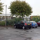 Throston Primary School went into lockdown after a man was spotted carrying a knife nearby.