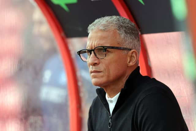 Keith Curle was pleased with the body language of his players after going 2-0 down against Swindon Town. (Credit: Dave Peters | Prime Media | MI News)