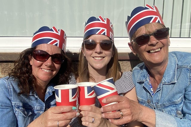 (Left to right) Terrei Bell, Rachael and Sue Sapsford photographed with their drinks.