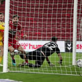 Middlesbrough's Matt Crooks scores Boro's winning goal. PA pic.