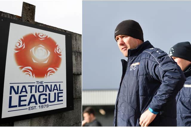 Hartlepool United manager Dave Challinor comments on National League resolution.