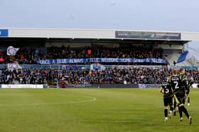 Hartlepool United fans will be back in their original seats this weekend for the visit of Stevenage after the clubs fan experiment. (Credit: Mark Fletcher | MI News)