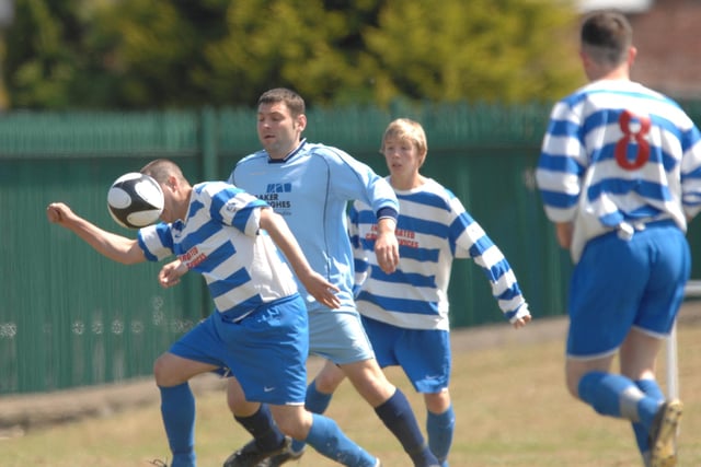 A Sunday League cup final in 2010 but can you recognise the players?