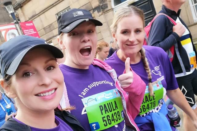 Staff members (pictured, left to right) Katherine Inch, Paula Tempest and Grace McCann raised more than £1,200 at the Great North Run last year.