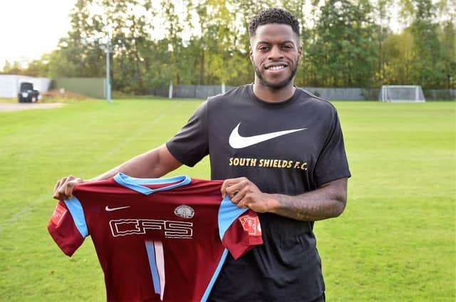 South Shields FC has announced the signing of striker JJ Hooper, subject to FA clearance.