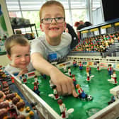 Lego enthusiasts of all ages were treated to an exhibition of Lego models at the Bethany Church at Bede Tower in Sunderland.
Brothers Daniel Cummings, four and Thomas, seven, were in their element playing at this Lego football stadium six years ago.