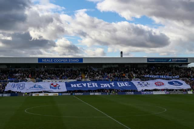 Hartlepool United face a pivotal relegation showdown with Crawley Town at the Suit Direct Stadium. (Credit: Mark Fletcher | MI News)