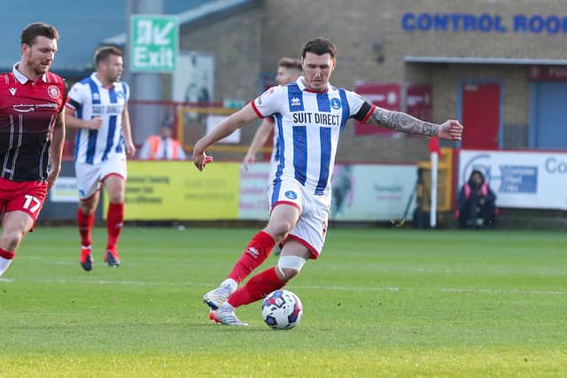 Callum Cooke joined Hartlepool United in the summer after leaving Bradford City. (Credit: John Cripps | MI News)