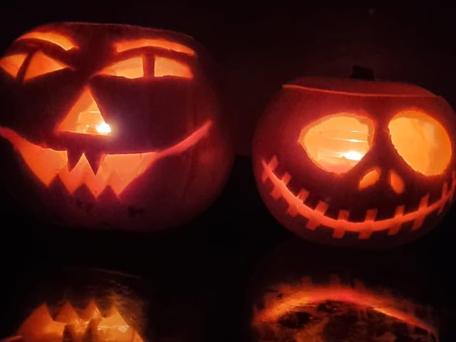 Designs by Harry Mcguire, age 8. Well done Harry! Celebrating National Pumpkin Day and Halloween with Leanne Smith and Harry.