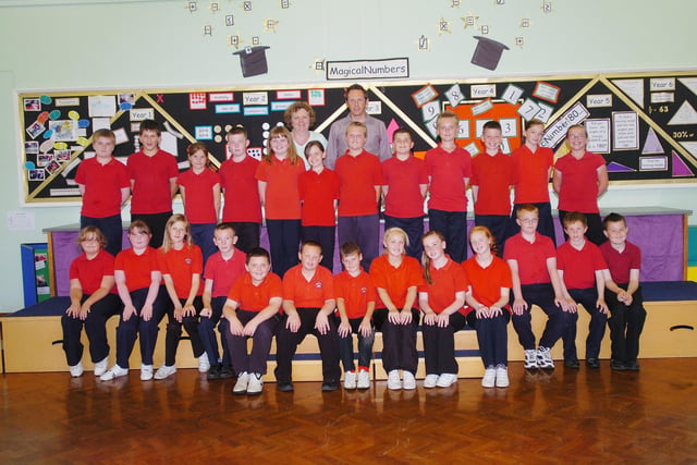 In the retro picture at Rift House Primary School in 2008.