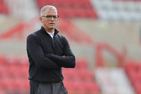 Keith Curle gave his reaction after Hartlepool United slipped to defeat at Swindon Town . (Credit: Dave Peters | Prime Media | MI News)