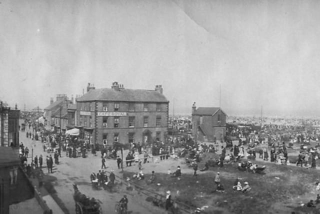 The Cafe Royal and a bustling Seaton Carew in 1913. Photo: Hartlepool Museum Service.