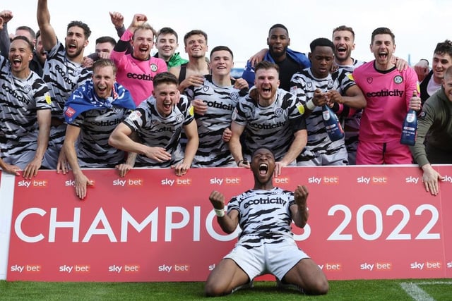 Rob Edwards' side clinched the League Two title and they did so by using the least amount of players in the division with just 19 in total as per FBREF. (Photo by Matthew Lewis/Getty Images)