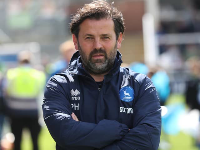 Paul Hartley has given an update on Hartlepool United's transfer status after the arrival of Chris Maguire. (Credit: Mark Fletcher | MI News)