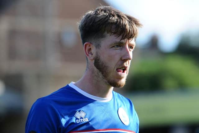 Tom Crawford scored his second goal of the season for Hartlepool United against Wealdstone. Picture by FRANK REID