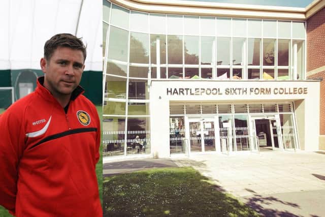 Former Middlesbrough goalkeeper Andy Collett will help deliver a new football academy at Hartlepool Sixth Form College.