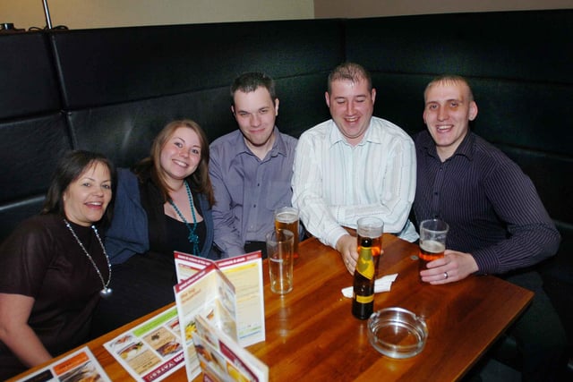 A group of enjoying a night out in Hartlepool in June 2007.
