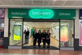 Staff image taken at Specsavers Hartlepool. From left to right: Kristina Krancioch-Daniel, Catherine Jordison, Helen Day and Sericka Watson.