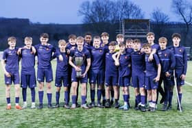 English Martyrs' Year 10 squad winning the Durham County Cup.