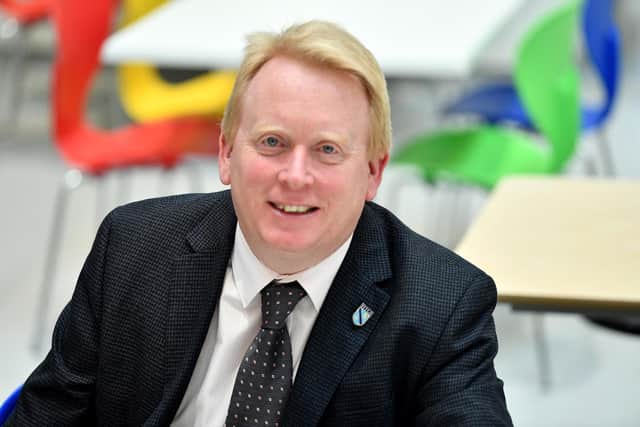 Mark Tilling, the headteacher of High Tunstall College of Science, in Hartlepool.