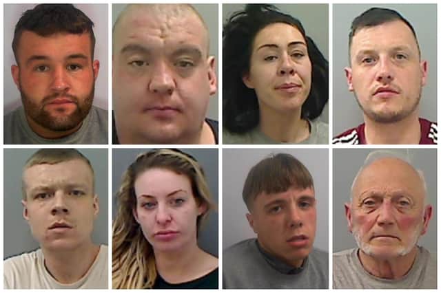 Just some of the Hartlepool criminals who have been jailed by the courts during the first half of 2023.