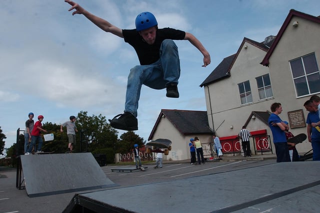 A skateboard session in Horden 17 years ago.