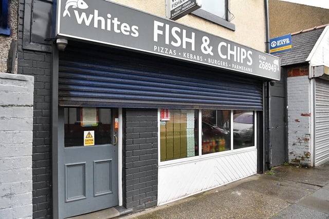 Whites Fish and Chips has a 4.5 out of 5 star rating and 99 reviews. One customer said: "Friendly, efficient staff... and yummy food."