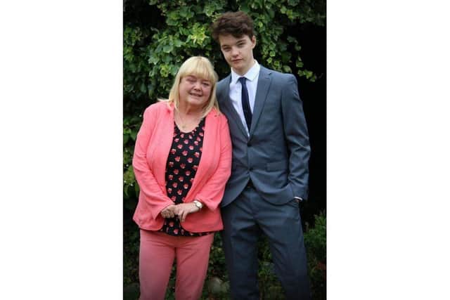 Mandy with son Harry