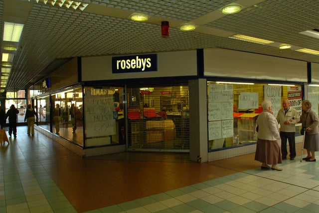 'Everything must go' said the sign at Rosebys which said farewell to the Middleton Grange Shopping Centre 15 years ago.