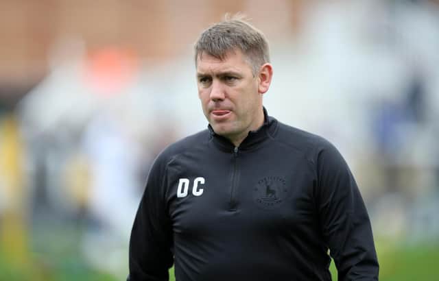 Hartlepool United manager Dave Challinor.