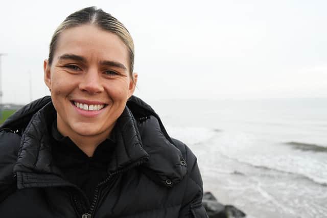 Savannah Marshall (pictured at Seaton Carew, December, 2022) recently revealed she has a rematch in place with Claressa Shields. Picture by FRANK REID.