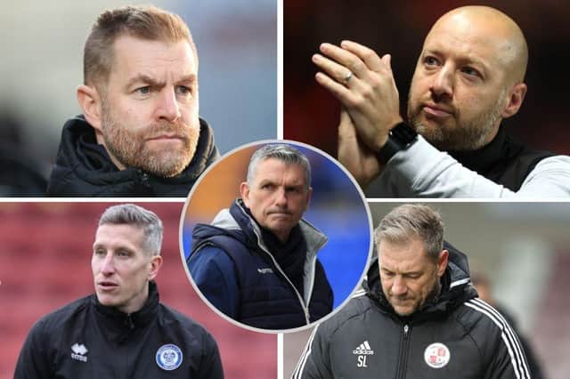 Hartlepool United are five points from safety in League Two ahead of the relegation run-in with Rochdale, Crawley Town, Colchester United and Harrogate Town. MI News & Sport/ Pete Norton/Getty Images/ Alex Pantling/Getty Images