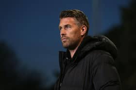Forest Green Rovers manager Rob Edwards has been speaking about the task ahead of his side when they face Hartlepool United at the Suit Direct Stadium(Photo by Alex Morton/Getty Images)
