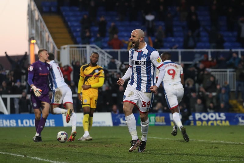 Typical no nonsense kind of performance Hartlepool needed from him. Some key headers early on. Could always be seen organising his defence. Body on the line. Booked for a rash tackle in the first half. (Credit: Mark Fletcher | MI News)