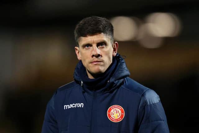 Alex Revell, Manager of Stevenage (Photo by Lewis Storey/Getty Images)
