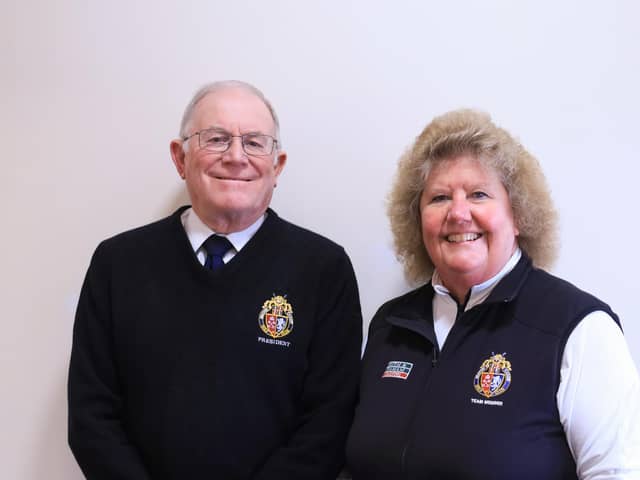 Mick Chalk and Jane Longhorn who have been newly appointed club president and lady president.
