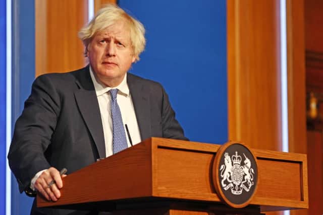 Boris Johnson is under pressure over reports of Christmas parties last year when Covid restrictions were in place. Picture: PA.