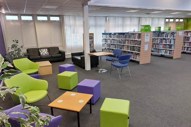 The new-look community and library area at Community Hub South.