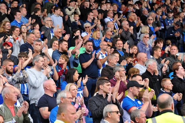 1,030 Hartlepool supporters sold-out the away end at Chesterfield. Picture by FRANK REID