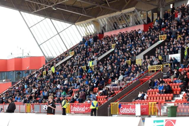 Supporters will return to Gateshead Stadium on Saturday afternoon.