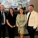 Left to right: Alice House senior managers Greg Hildreth, Julie Hildreth and Co-CEO Nicola Haggan, and Simon Corbett, founder of Orangebox Training Solutions.