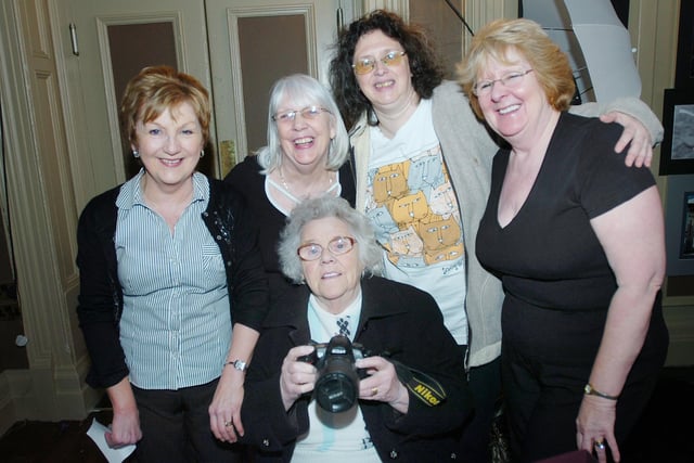 Hartlepool Camera Club members pose for a picture at the Grand Hotel. Pictured are members Ann Temperley, Margaret Mills, Dora Davies, Willa Laidler and Mandy Grange.