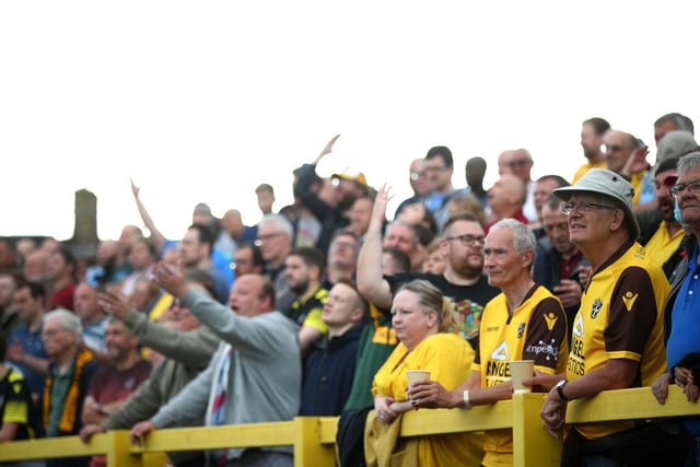 Sutton are enjoying a memorable debut season in the Football League averaging just over 3,000 supporters. (Photo by Christopher Lee/Getty Images)