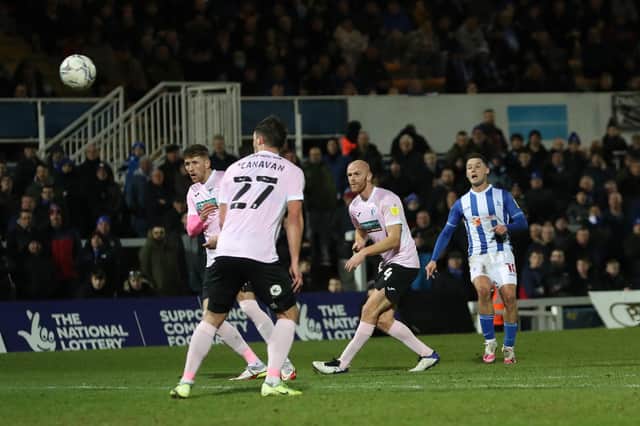 Luke Molyneux scored twice as Hartlepool United came from behind to beat Barrow. (Credit: Mark Fletcher | MI News)